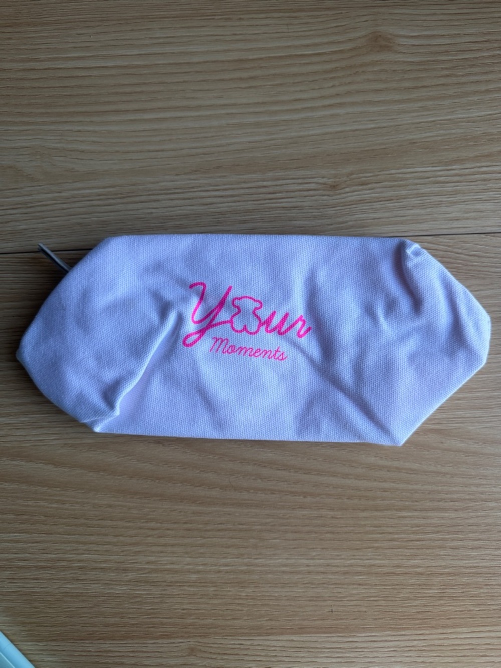 Pink Logo makeup bag
